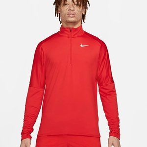 Nike Dri-FIT Men's‎ 1/2-Zip Running Top RED